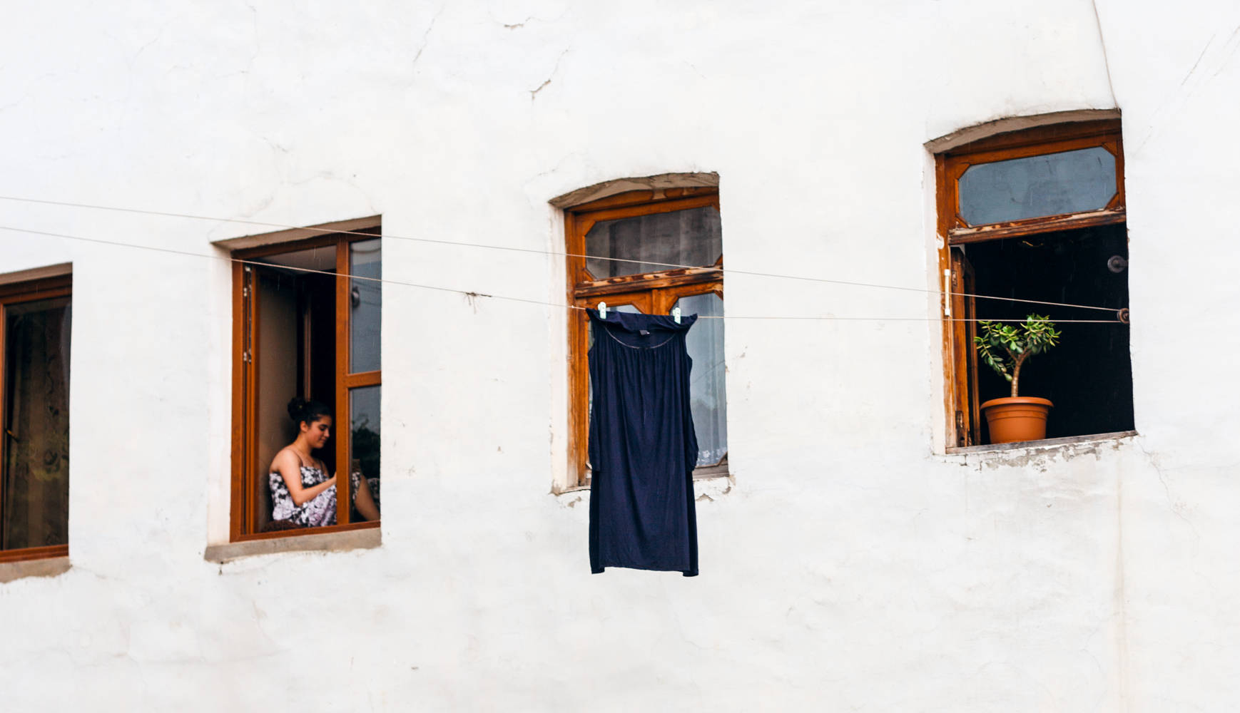 A girl in the window